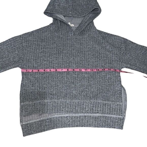 Joyfolie Mia Joy Girls Hoodie Hooded Top Ribbed Heather Gray Boxy size 10 - Picture 5 of 8